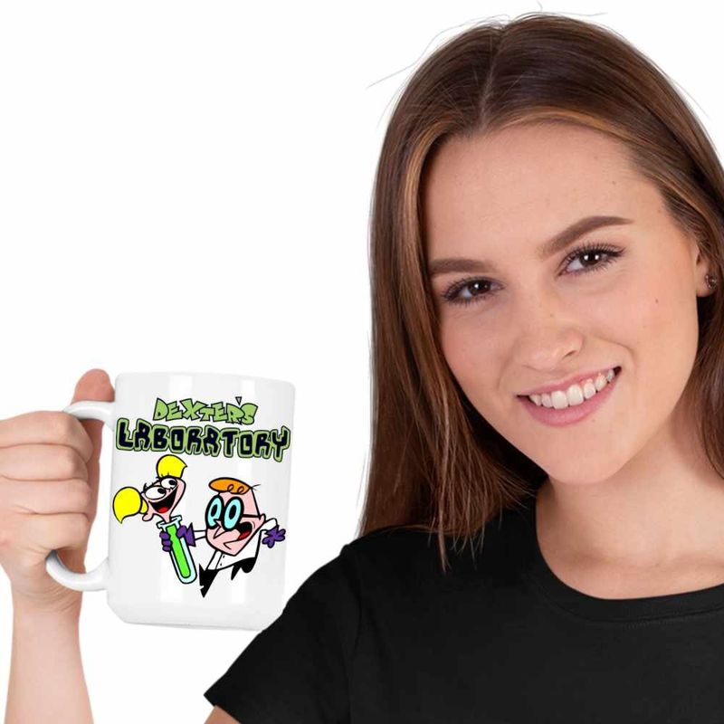 Casa si Gradina - Bucatarie si vesela - Cani si pahare - Cani si cesti - Cana Laboratorul Dexter Dee Dee Eprubeta, CoolTrend, alba, 330ml - Infinity.ro