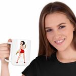 Casa si Gradina - Bucatarie si vesela - Cani si pahare - Cani si cesti - Cana Betty Boop Mafioata Bonnie Clyde, CoolTrend, alba, 330ml - Infinity.ro