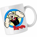 Casa si Gradina - Bucatarie si vesela - Cani si pahare - Cani si cesti - Cana Marinar Popeye Desene Animate Timonier, CoolTrend, alba, 330ml - Infinity.ro