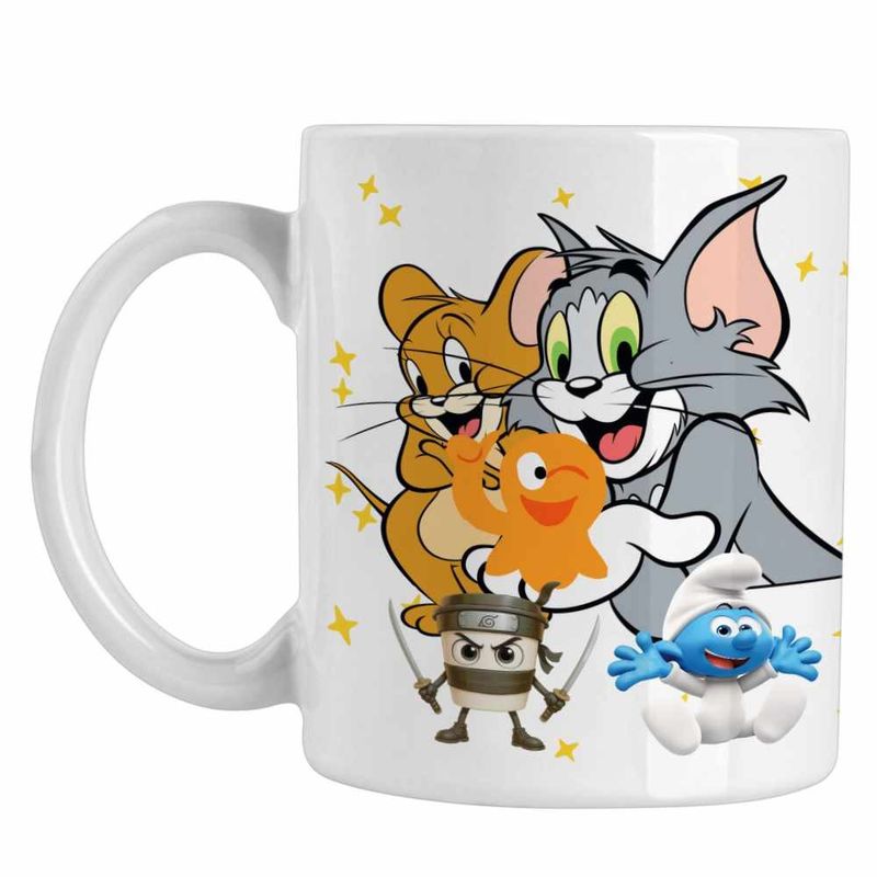 Casa si Gradina - Bucatarie si vesela - Cani si pahare - Cani si cesti - Cana Lamput Tom si Jerry CoolTrend, alba, 330ml - Infinity.ro
