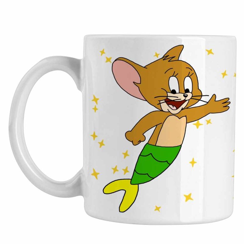 Casa si Gradina - Bucatarie si vesela - Cani si pahare - Cani si cesti - Cana Tom si Jerry Sirena CoolTrend, alba, 330ml - Infinity.ro