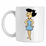 Casa si Gradina - Bucatarie si vesela - Cani si pahare - Cani si cesti - Cana Familia Flintstone Betty Rubble Epoca de Piatra, CoolTrend, alba, 330ml - Infinity.ro