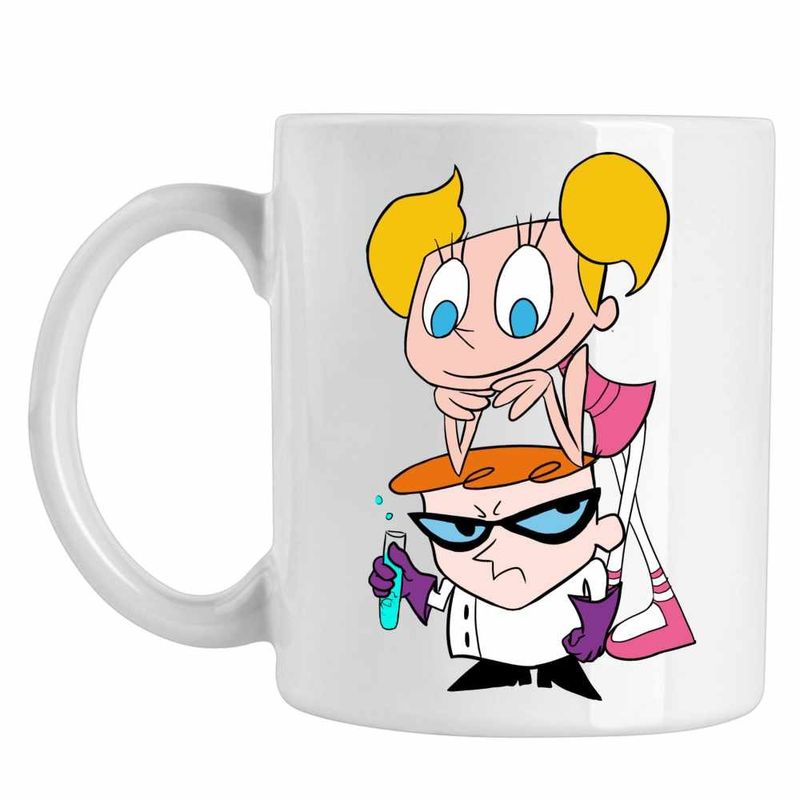 Casa si Gradina - Bucatarie si vesela - Cani si pahare - Cani si cesti - Cana Loborator Dexter Sora Enervanta Dee Dee, CoolTrend, alba, 330ml - Infinity.ro