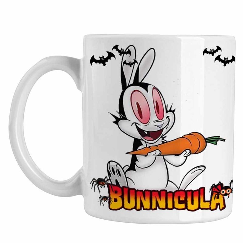 Casa si Gradina - Bucatarie si vesela - Cani si pahare - Cani si cesti - Cana Draculas Vampirul Iepuras CoolTrend, alba, 330ml - Infinity.ro