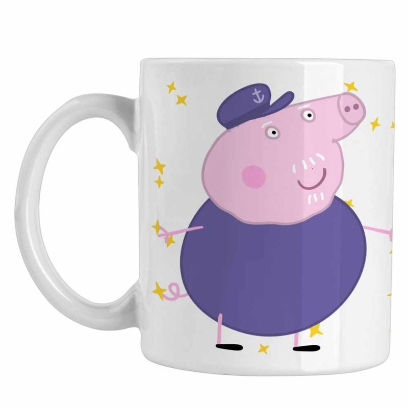 Casa si Gradina - Bucatarie si vesela - Cani si pahare - Cani si cesti - Cana Bunicu Purcelusa Peppa Pig CoolTrend, alba, 330ml - Infinity.ro