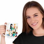 Casa si Gradina - Bucatarie si vesela - Cani si pahare - Cani si cesti - Cana Phinead Ferb Toata Trupa Desen Animat CoolTrend, alba, 330ml - Infinity.ro