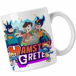Casa si Gradina - Bucatarie si vesela - Cani si pahare - Cani si cesti - Cana Kevin Grant Gomez Hamster Gretel CoolTrend, alba, 330ml - Infinity.ro