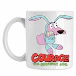Casa si Gradina - Bucatarie si vesela - Cani si pahare - Cani si cesti - Cana Curaj Cainele cel Fricos Iepure Cartoon Network, CoolTrend, alba, 330ml - Infinity.ro