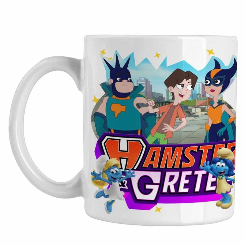 Casa si Gradina - Bucatarie si vesela - Cani si pahare - Cani si cesti - Cana Kevin Grant Gomez Hamster Gretel CoolTrend, alba, 330ml - Infinity.ro
