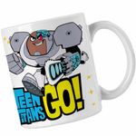 Casa si Gradina - Bucatarie si vesela - Cani si pahare - Cani si cesti - Cana Cyborg Tineri Titani Teen Titans Go CoolTrend, alba, 330ml - Infinity.ro