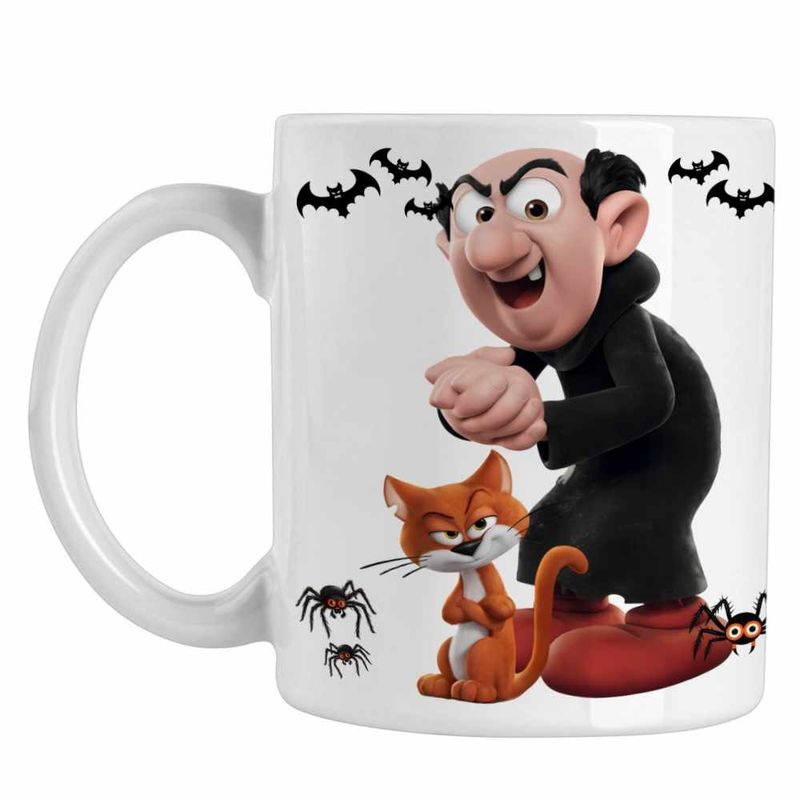 Casa si Gradina - Bucatarie si vesela - Cani si pahare - Cani si cesti - Cana Strumfii Gargamel Azrael Vrajitor CoolTrend, alba, 330ml - Infinity.ro