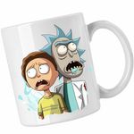 Casa si Gradina - Bucatarie si vesela - Cani si pahare - Cani si cesti - Cana Rick and Morty Exploratori Spatiali, CoolTrend, alba, 330ml - Infinity.ro