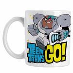 Casa si Gradina - Bucatarie si vesela - Cani si pahare - Cani si cesti - Cana Cyborg Tineri Titani Teen Titans Go CoolTrend, alba, 330ml - Infinity.ro