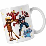 Casa si Gradina - Bucatarie si vesela - Cani si pahare - Cani si cesti - Cana Iron Man Tung Sahur CoolTrend, alba, 330ml - Infinity.ro