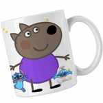 Casa si Gradina - Bucatarie si vesela - Cani si pahare - Cani si cesti - Cana Catelul Danny Purcelusa Peppa Pig CoolTrend, alba, 330ml - Infinity.ro