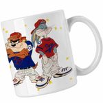 Casa si Gradina - Bucatarie si vesela - Cani si pahare - Cani si cesti - Cana Bugs Bunny Rebel Rapper Hip Hop Taz CoolTrend, alba, 330ml - Infinity.ro