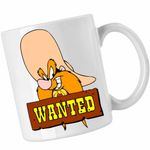 Casa si Gradina - Bucatarie si vesela - Cani si pahare - Cani si cesti - Cana Yosemite Sam Wanted, CoolTrend, alba, 330ml - Infinity.ro