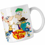 Casa si Gradina - Bucatarie si vesela - Cani si pahare - Cani si cesti - Cana Phineas Ferb Perry Pineas Fineas CoolTrend, alba, 330ml - Infinity.ro