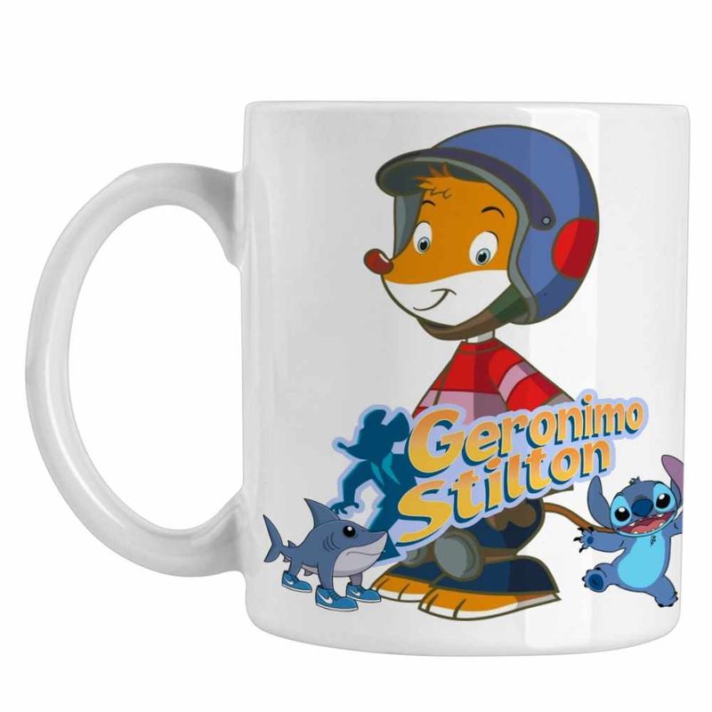 Casa si Gradina - Bucatarie si vesela - Cani si pahare - Cani si cesti - Cana Benjamin Geronimo Stilton Soricel Istet CoolTrend, alba, 330ml - Infinity.ro