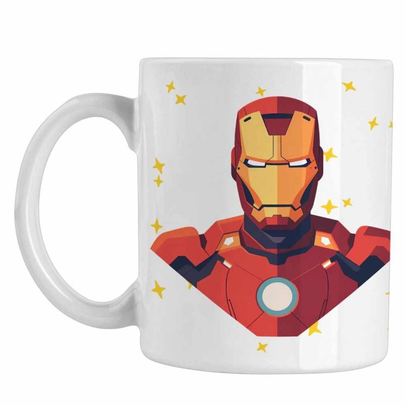 Casa si Gradina - Bucatarie si vesela - Cani si pahare - Cani si cesti - Cana Marvel Omul de Fier Iron Man CoolTrend, alba, 330ml - Infinity.ro