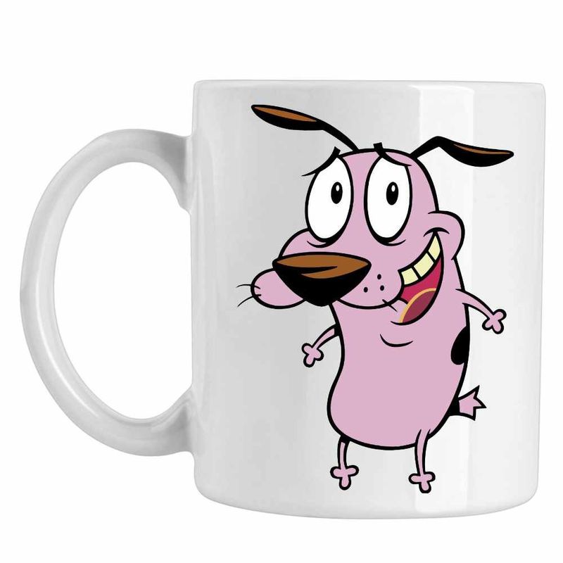 Casa si Gradina - Bucatarie si vesela - Cani si pahare - Cani si cesti - Cana Curaj Cainele Fricos Beagle, CoolTrend, alba, 330ml - Infinity.ro