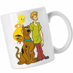 Casa si Gradina - Bucatarie si vesela - Cani si pahare - Cani si cesti - Cana Speedy Gonzales Scooby Doo Tweety, CoolTrend, alba, 330ml - Infinity.ro