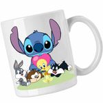 Casa si Gradina - Bucatarie si vesela - Cani si pahare - Cani si cesti - Cana Daffy Duck Stitch Bugs Bunny Tweety Desene Vechi, CoolTrend, alba, 330ml - Infinity.ro