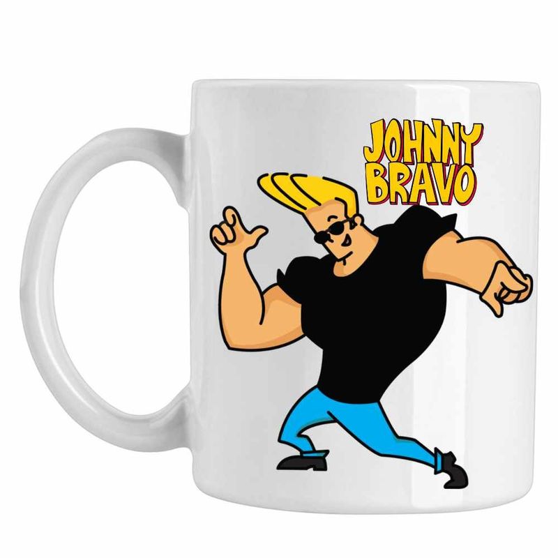 Casa si Gradina - Bucatarie si vesela - Cani si pahare - Cani si cesti - Cana Johnny Bravo Elvis Presley Sport, CoolTrend, alba, 330ml - Infinity.ro