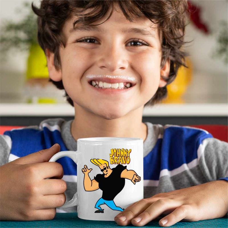 Casa si Gradina - Bucatarie si vesela - Cani si pahare - Cani si cesti - Cana Johnny Bravo Elvis Presley Sport, CoolTrend, alba, 330ml - Infinity.ro
