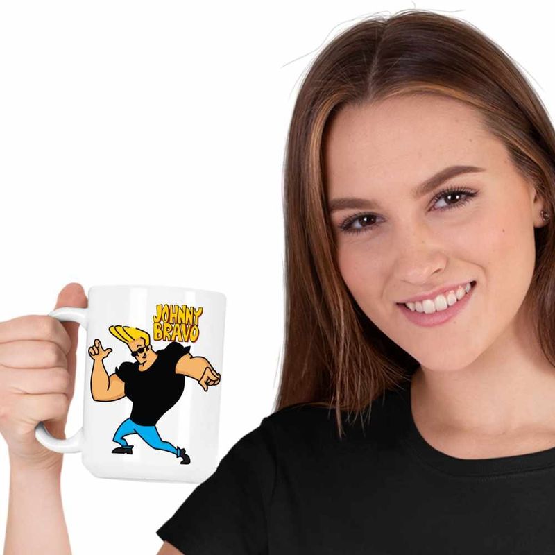 Casa si Gradina - Bucatarie si vesela - Cani si pahare - Cani si cesti - Cana Johnny Bravo Elvis Presley Sport, CoolTrend, alba, 330ml - Infinity.ro