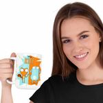 Casa si Gradina - Bucatarie si vesela - Cani si pahare - Cani si cesti - Cana Kiff Barry Friends Iepuras CoolTrend, alba, 330ml - Infinity.ro