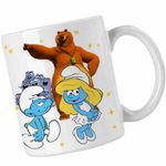 Casa si Gradina - Bucatarie si vesela - Cani si pahare - Cani si cesti - Cana Strumfii Grizzy Lemingii Strumfita CoolTrend, alba, 330ml - Infinity.ro