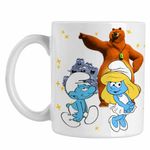 Casa si Gradina - Bucatarie si vesela - Cani si pahare - Cani si cesti - Cana Strumfii Grizzy Lemingii Strumfita CoolTrend, alba, 330ml - Infinity.ro