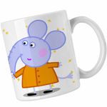 Casa si Gradina - Bucatarie si vesela - Cani si pahare - Cani si cesti - Cana Elefantul Edmond Purcelusa Peppa Pig CoolTrend, alba, 330ml - Infinity.ro