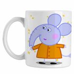 Casa si Gradina - Bucatarie si vesela - Cani si pahare - Cani si cesti - Cana Elefantul Edmond Purcelusa Peppa Pig CoolTrend, alba, 330ml - Infinity.ro