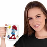 Casa si Gradina - Bucatarie si vesela - Cani si pahare - Cani si cesti - Cana Strumfii Papa Strumf Strunf CoolTrend, alba, 330ml - Infinity.ro