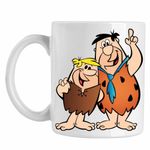 Casa si Gradina - Bucatarie si vesela - Cani si pahare - Cani si cesti - Cana Familia Flintstone Fred Barney Epoca de Piatra, CoolTrend, alba, 330ml - Infinity.ro