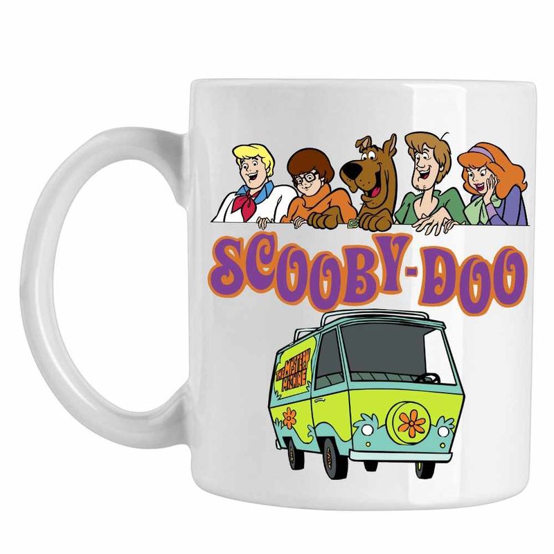 Casa si Gradina - Bucatarie si vesela - Cani si pahare - Cani si cesti - Cana Scooby Doo Friends Logo Mistere Fantome, CoolTrend, alba, 330ml - Infinity.ro