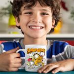 Casa si Gradina - Bucatarie si vesela - Cani si pahare - Cani si cesti - Cana Garfield Dream Team Pisici, CoolTrend, alba, 330ml - Infinity.ro