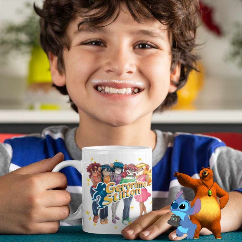 Casa si Gradina - Bucatarie si vesela - Cani si pahare - Cani si cesti - Cana Geronimo Stilton Thea Surori CoolTrend, alba, 330ml - Infinity.ro