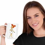 Casa si Gradina - Bucatarie si vesela - Cani si pahare - Cani si cesti - Cana Familia Flintstone Wilma Aventuri in Epoca de Piatra, CoolTrend, alba, 330ml - Infinity.ro