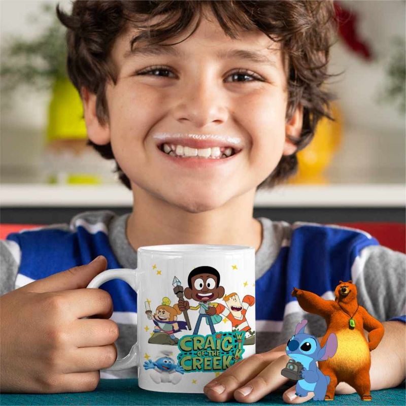 Casa si Gradina - Bucatarie si vesela - Cani si pahare - Cani si cesti - Cana Craig Dumbrava Aventuri CoolTrend, alba, 330ml - Infinity.ro