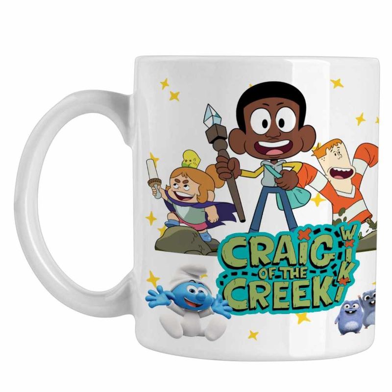 Casa si Gradina - Bucatarie si vesela - Cani si pahare - Cani si cesti - Cana Craig Dumbrava Aventuri CoolTrend, alba, 330ml - Infinity.ro