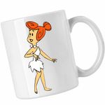 Casa si Gradina - Bucatarie si vesela - Cani si pahare - Cani si cesti - Cana Familia Flintstone Wilma Aventuri in Epoca de Piatra, CoolTrend, alba, 330ml - Infinity.ro