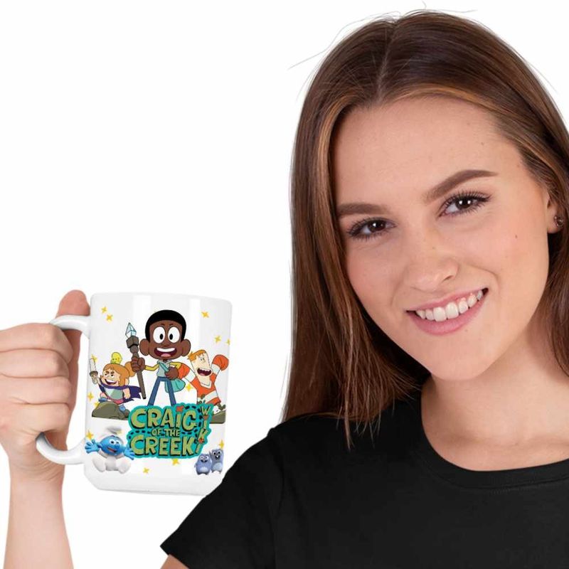 Casa si Gradina - Bucatarie si vesela - Cani si pahare - Cani si cesti - Cana Craig Dumbrava Aventuri CoolTrend, alba, 330ml - Infinity.ro