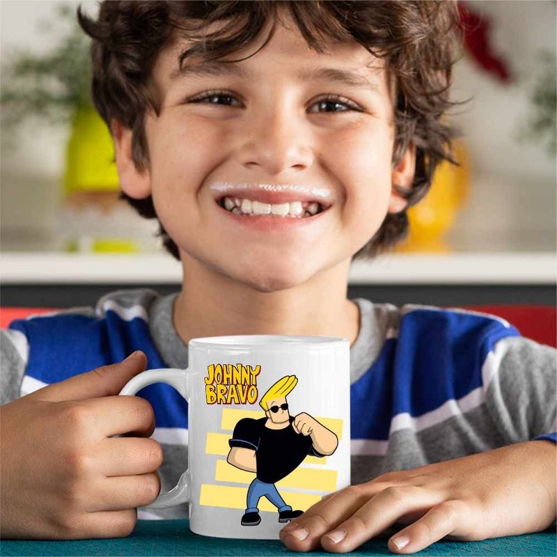 Casa si Gradina - Bucatarie si vesela - Cani si pahare - Cani si cesti - Cana Johnny Bravo Legend Fitness, CoolTrend, alba, 330ml - Infinity.ro
