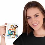 Casa si Gradina - Bucatarie si vesela - Cani si pahare - Cani si cesti - Cana Craig si Dumbrava Gumball Tung Sahur CoolTrend, alba, 330ml - Infinity.ro