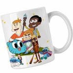 Casa si Gradina - Bucatarie si vesela - Cani si pahare - Cani si cesti - Cana Craig si Dumbrava Gumball Tung Sahur CoolTrend, alba, 330ml - Infinity.ro
