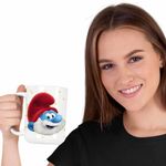Casa si Gradina - Bucatarie si vesela - Cani si pahare - Cani si cesti - Cana Papa Strumf Smurf CoolTrend, alba, 330ml - Infinity.ro