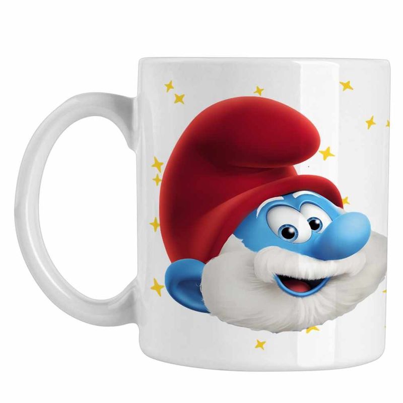 Casa si Gradina - Bucatarie si vesela - Cani si pahare - Cani si cesti - Cana Papa Strumf Smurf CoolTrend, alba, 330ml - Infinity.ro